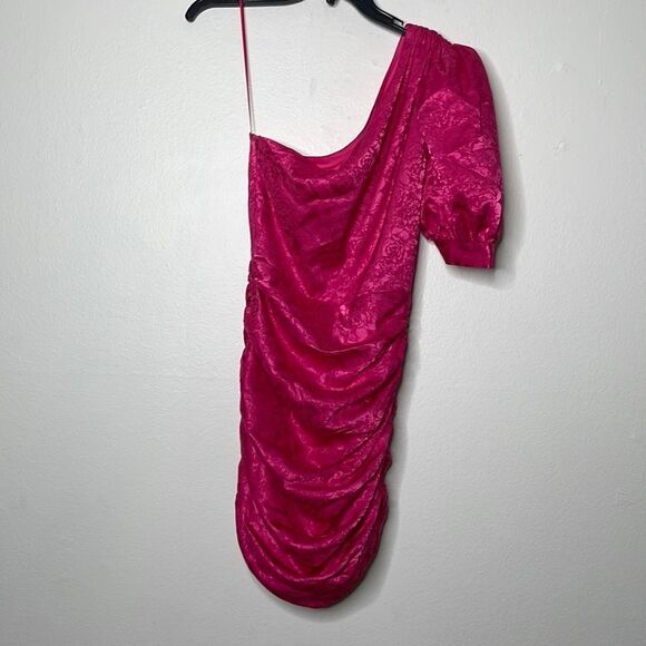 Ronny Kobo Womens Size Small Nadia Ruched One Shoulder Dress - Picture 7 of 11